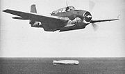 Airplane Pictures - A TBF-1 dropping a torpedo