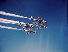 Airplane Picture - The Thunderbirds flew F-84F Thunderstreaks in the 1955 and 1956 seasons.