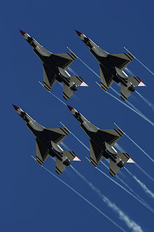 Airplane Picture - Thunderbirds in a traditional diamond formation