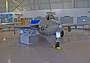 Warbird picture - de Havilland Vampire built under license for the Swiss Air Force in 1969 as an FB-6 painted as an F 3 in RCAF service (Canadian Warplane Heritage Museum).