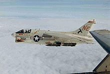 Airplane Picture - A VA-147 A-7A from the USS Ranger (CVA 61) over Vietnam in 1968