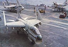 Airplane Picture - A-7Bs of CVW-16 on the USS Ticonderoga in 1968