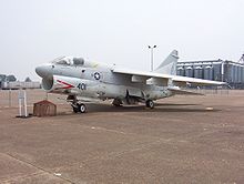 Airplane Picture - Retired A-7 Corsair II in front of the Veterans' Museum in Halls, Tennessee