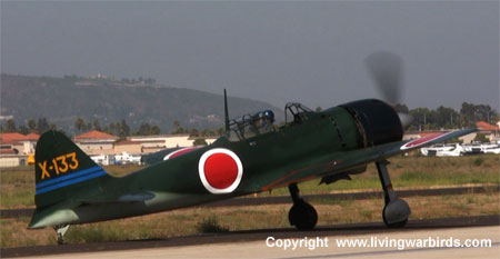 Airplane Pictures - Living Warbirds: Mitsubishi A6M3 Zero - Living Warbirds, vintage airplanes, free warbird videos, download Living Warbirds DVD, world war ii