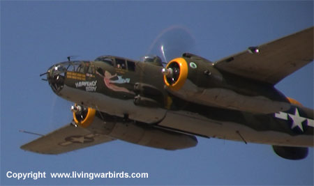 Airplane Pictures - North American TB-25N Mitchell, Living Warbirds, free warbird videos, world war ii, airshow, vintage airplanes, download living warbirds dvd