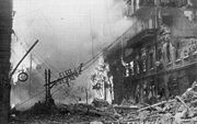 Airplane Pictures - Khreshchatyk, the main street of Kiev, after German bombardment