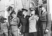 Airplane Pictures - The Supreme Commanders on June 5, 1945 in Berlin: Bernard Montgomery, Dwight D. Eisenhower, Georgy Zhukov and Jean de Lattre de Tassigny.