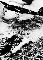 Airplane Pictures - German Heinkel He 111 planes bombing Warsaw in 1939